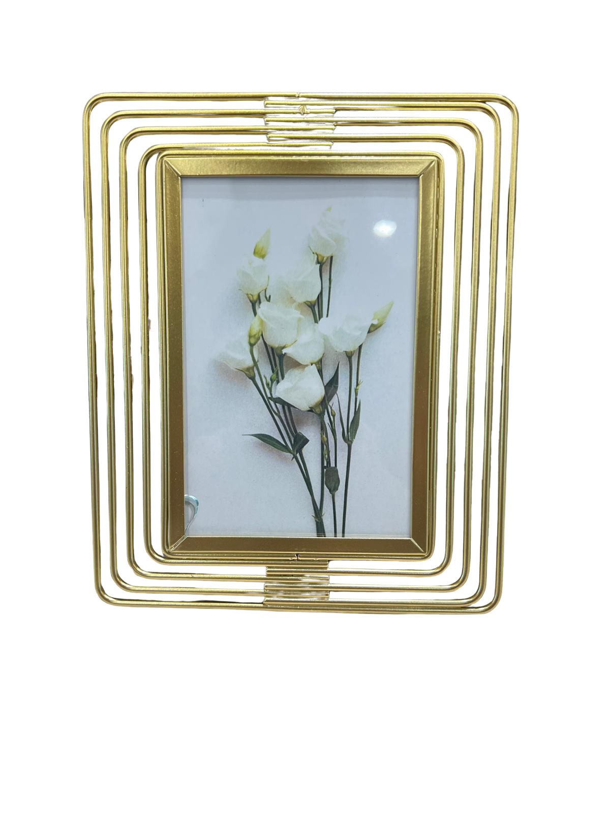 Gold Geo Photo Frame