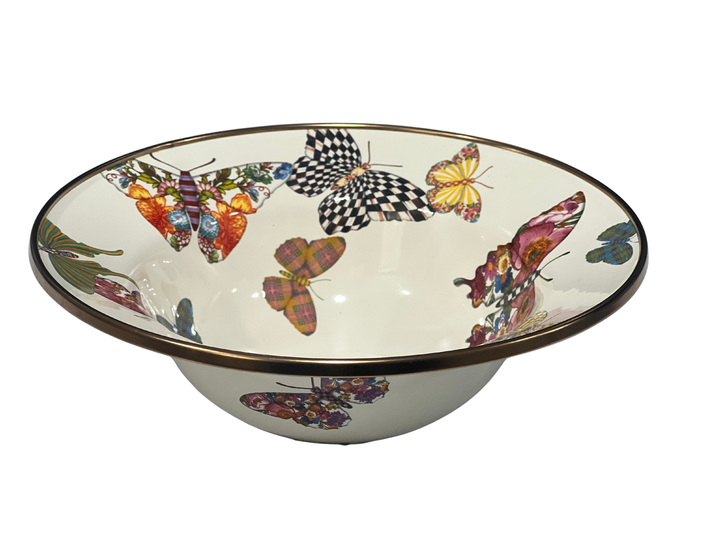 Butterfly Garden Breakfast Bowl - White