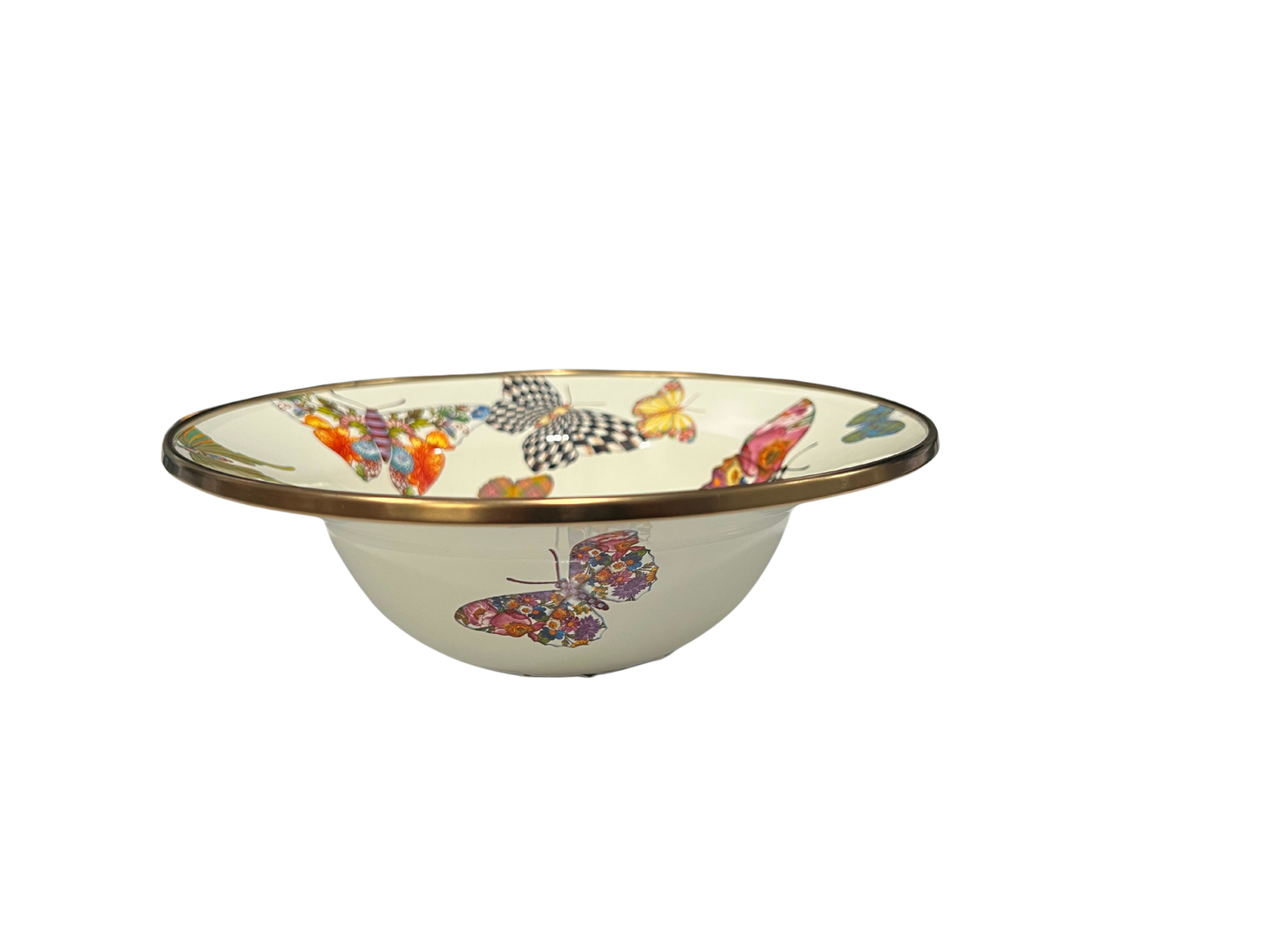 Butterfly Garden Breakfast Bowl - White