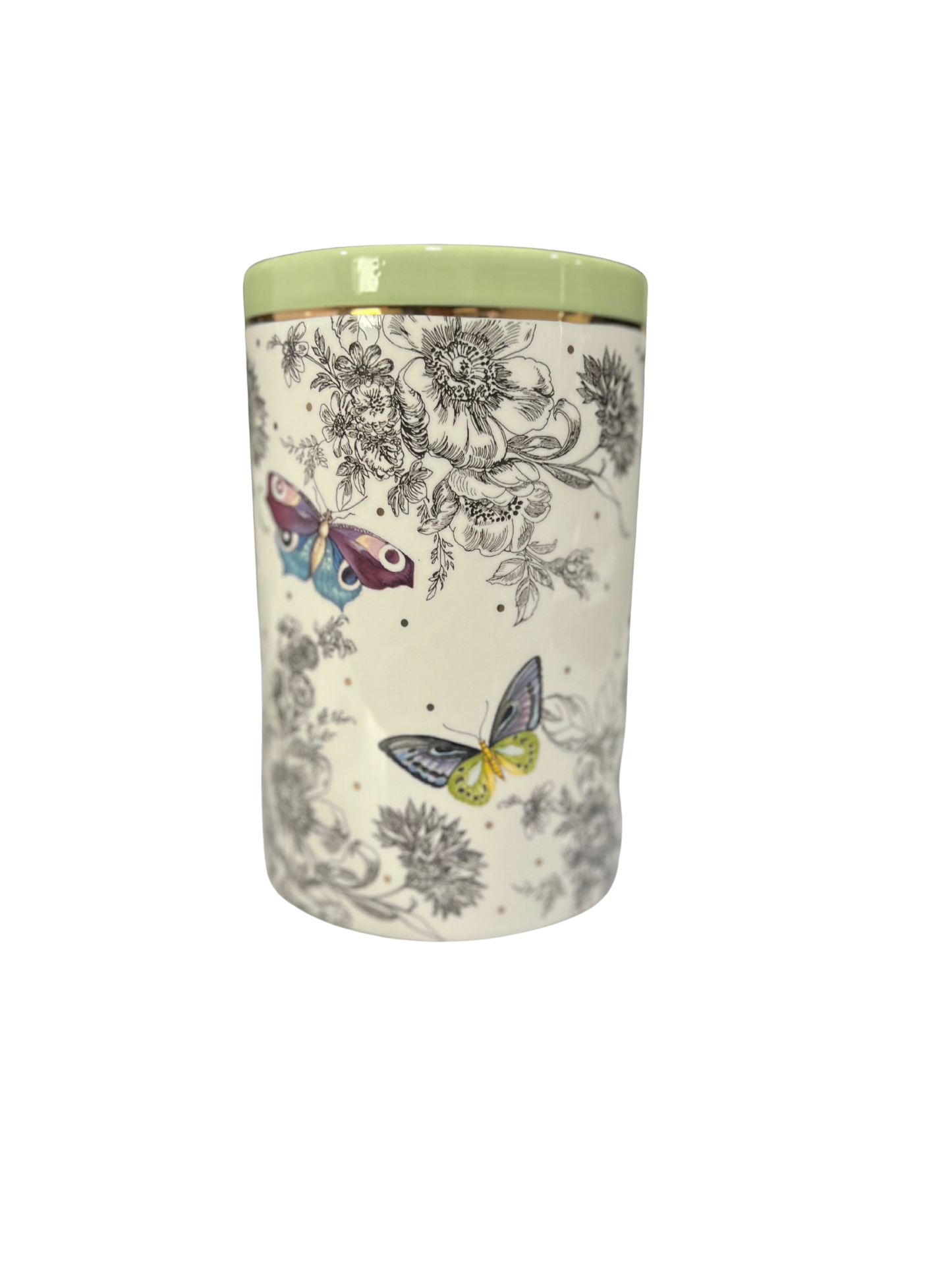 Butterfly Toile Short Vase