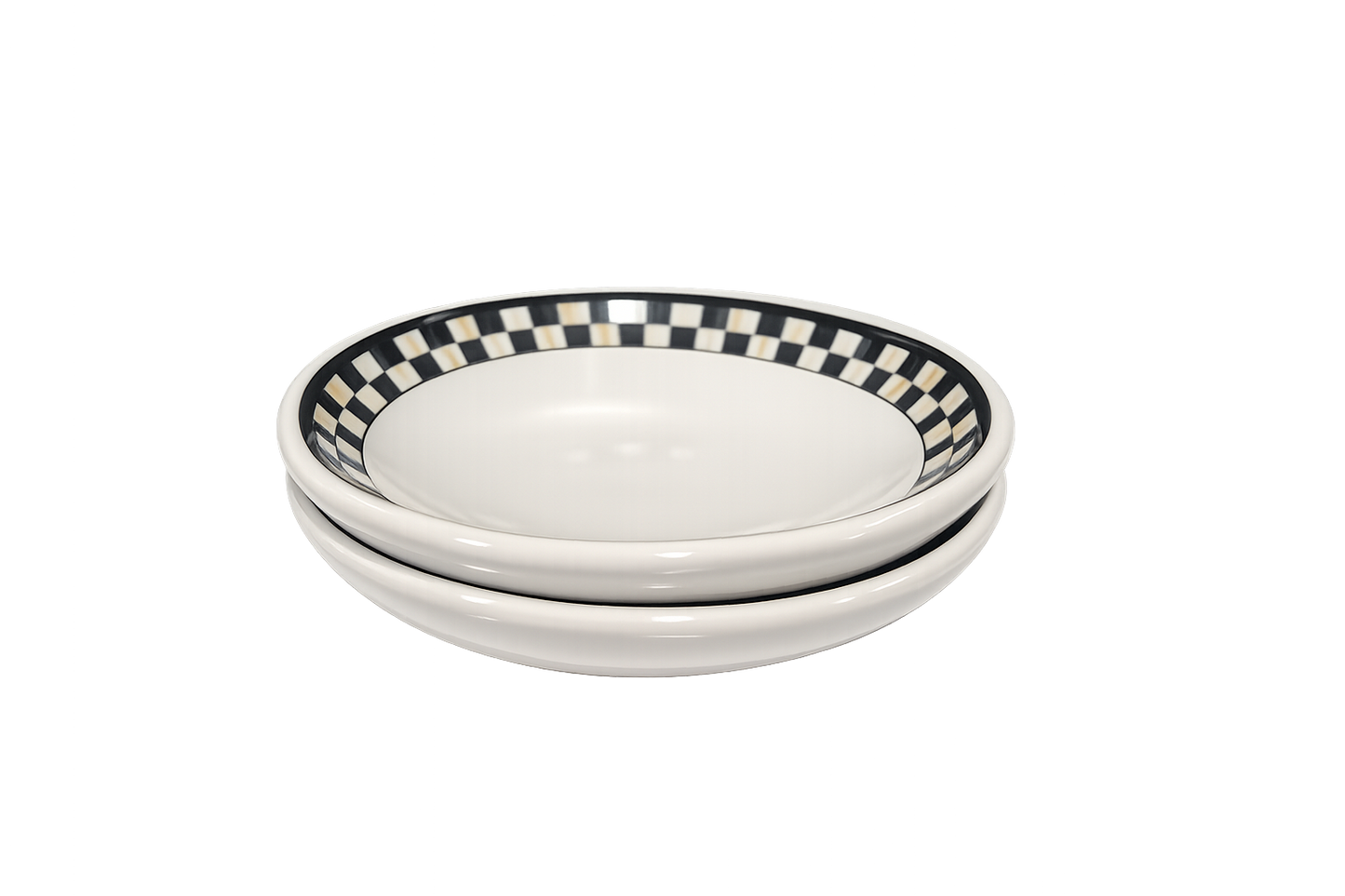 Mackenzie Childs Courtly Check Everyday Pinch Bowls, Set of 2