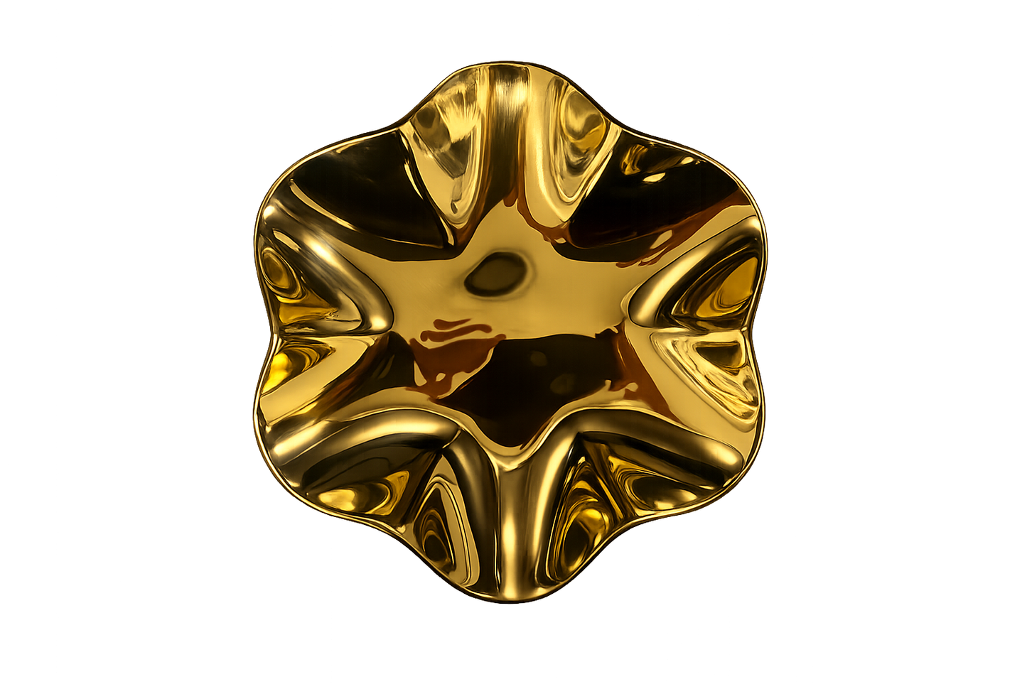 Lulu Polished Brass Catchall Dish