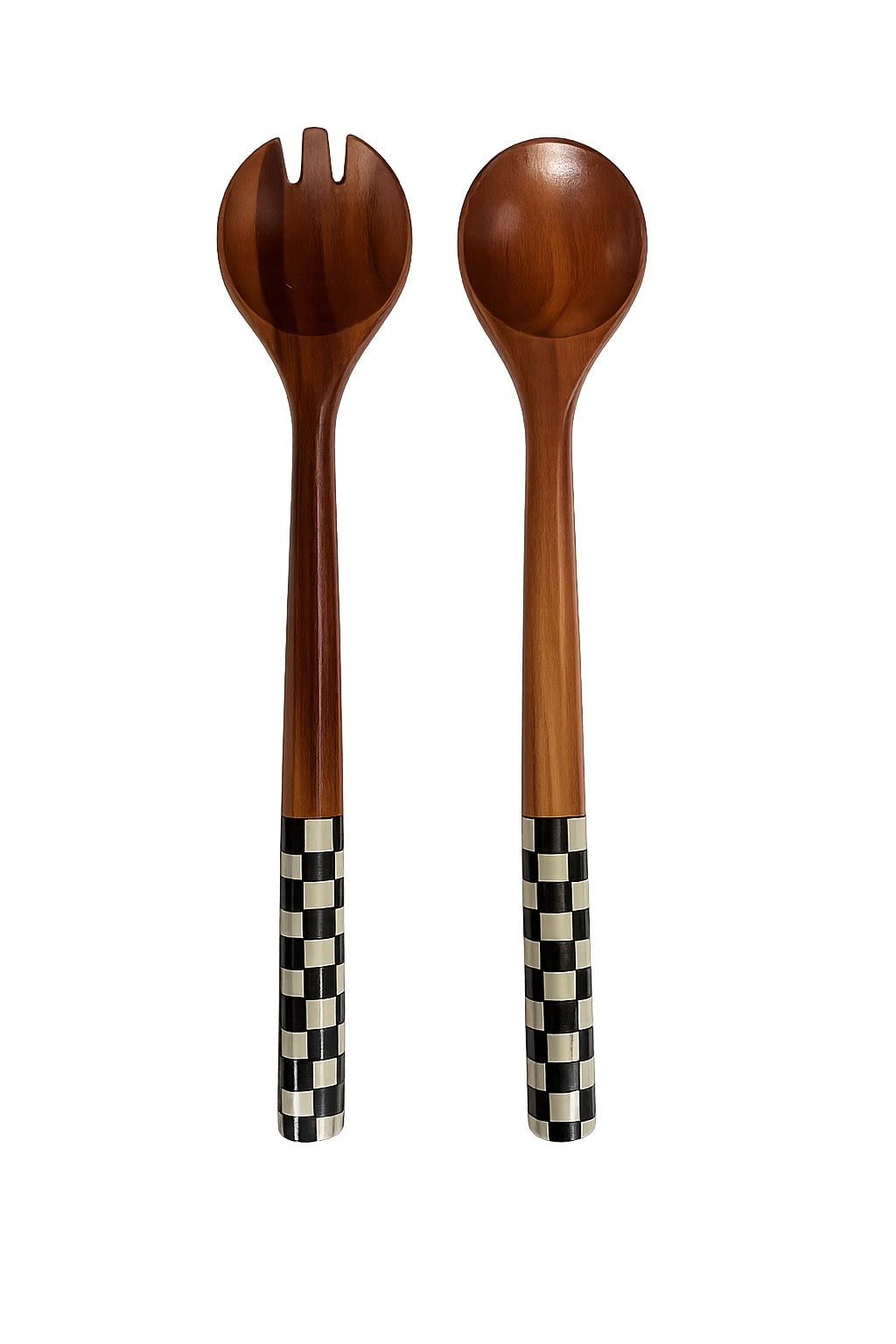 Mackenzie Childs Courtly Check Salad Servers