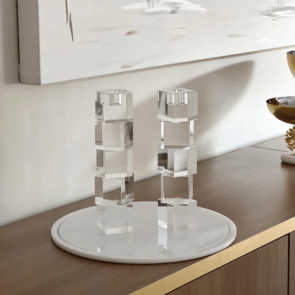 Crystal Taper Candle Holder