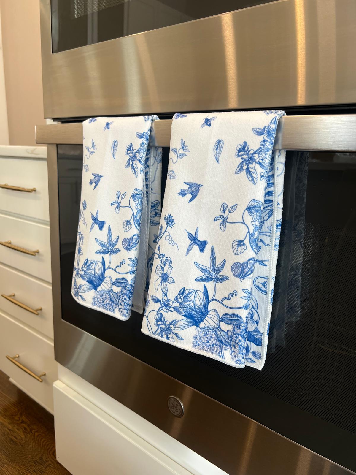 Kitchen Dishtowel Set, Toile