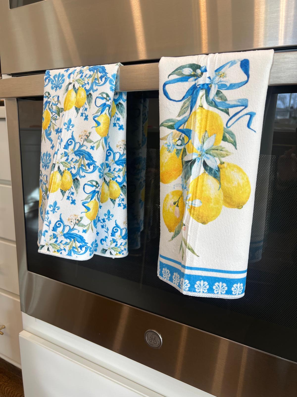 Kitchen Dishtowel Set, Lemons