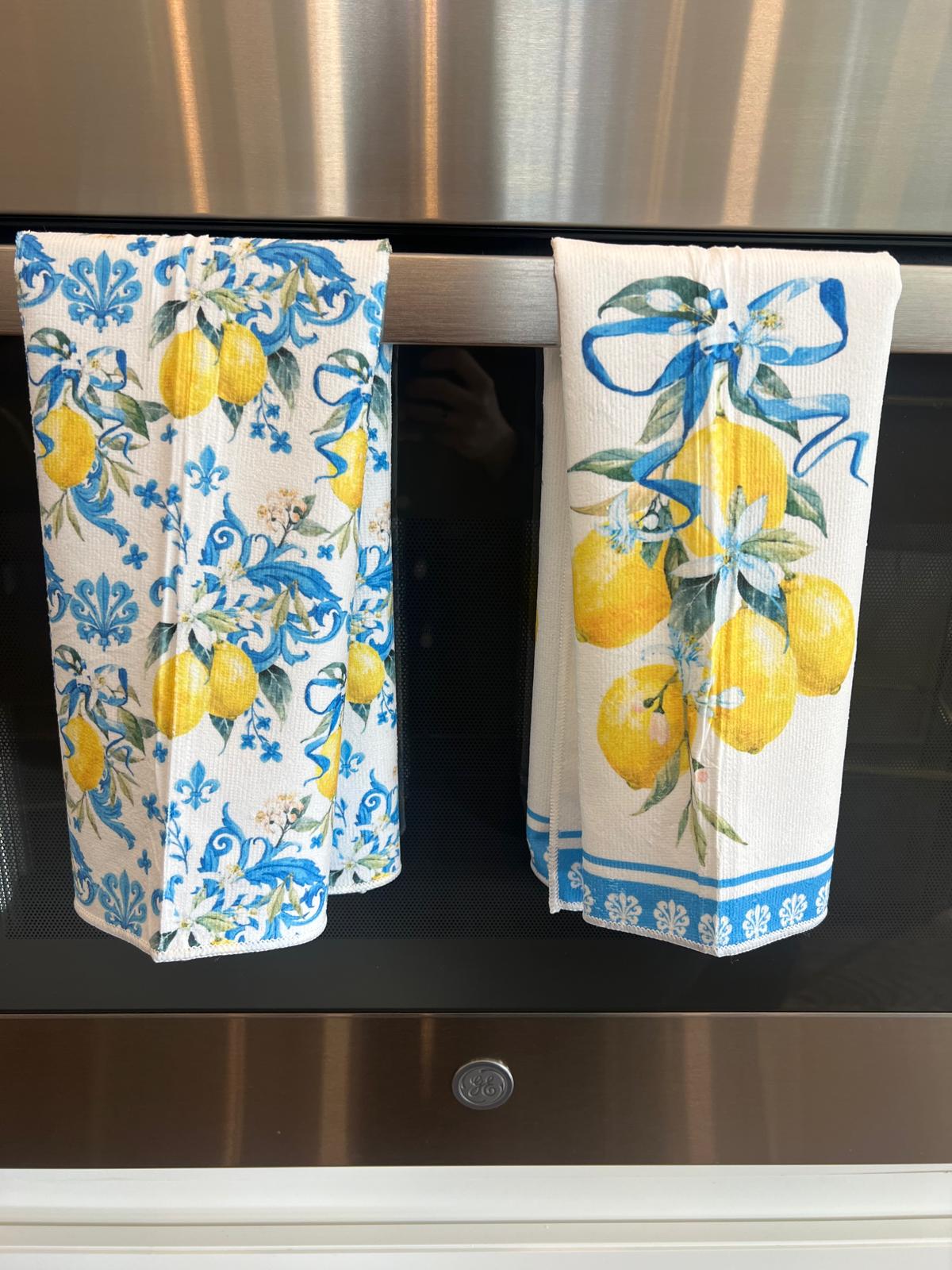 Kitchen Dishtowel Set, Lemons