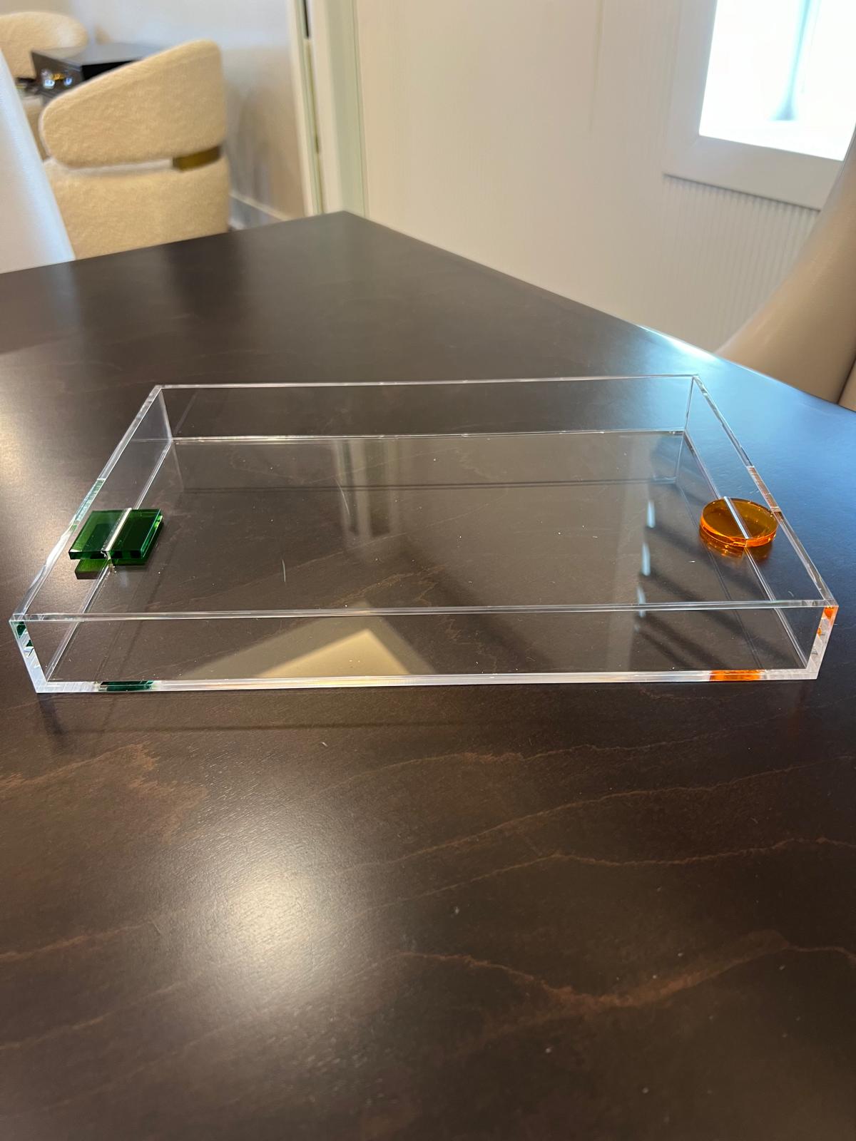 Abstract Acrylic Challah Tray