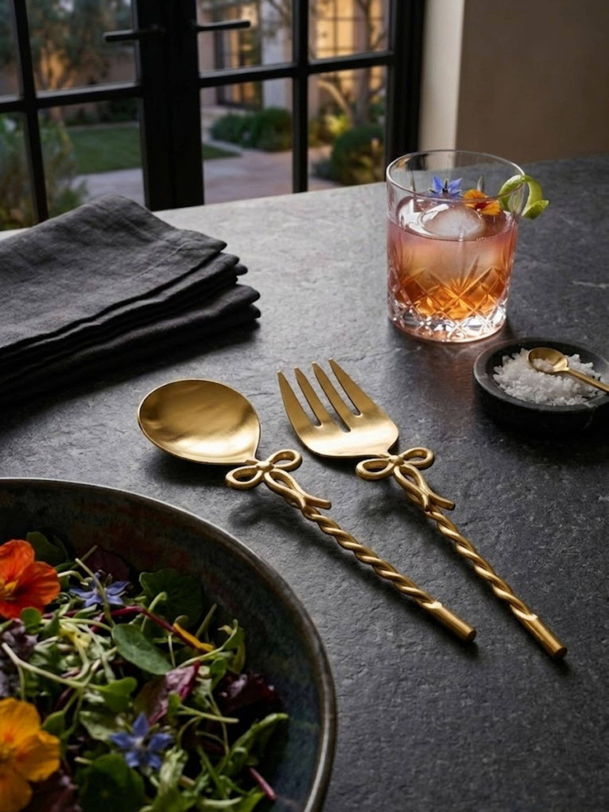 Imperial Gold Salad Servers