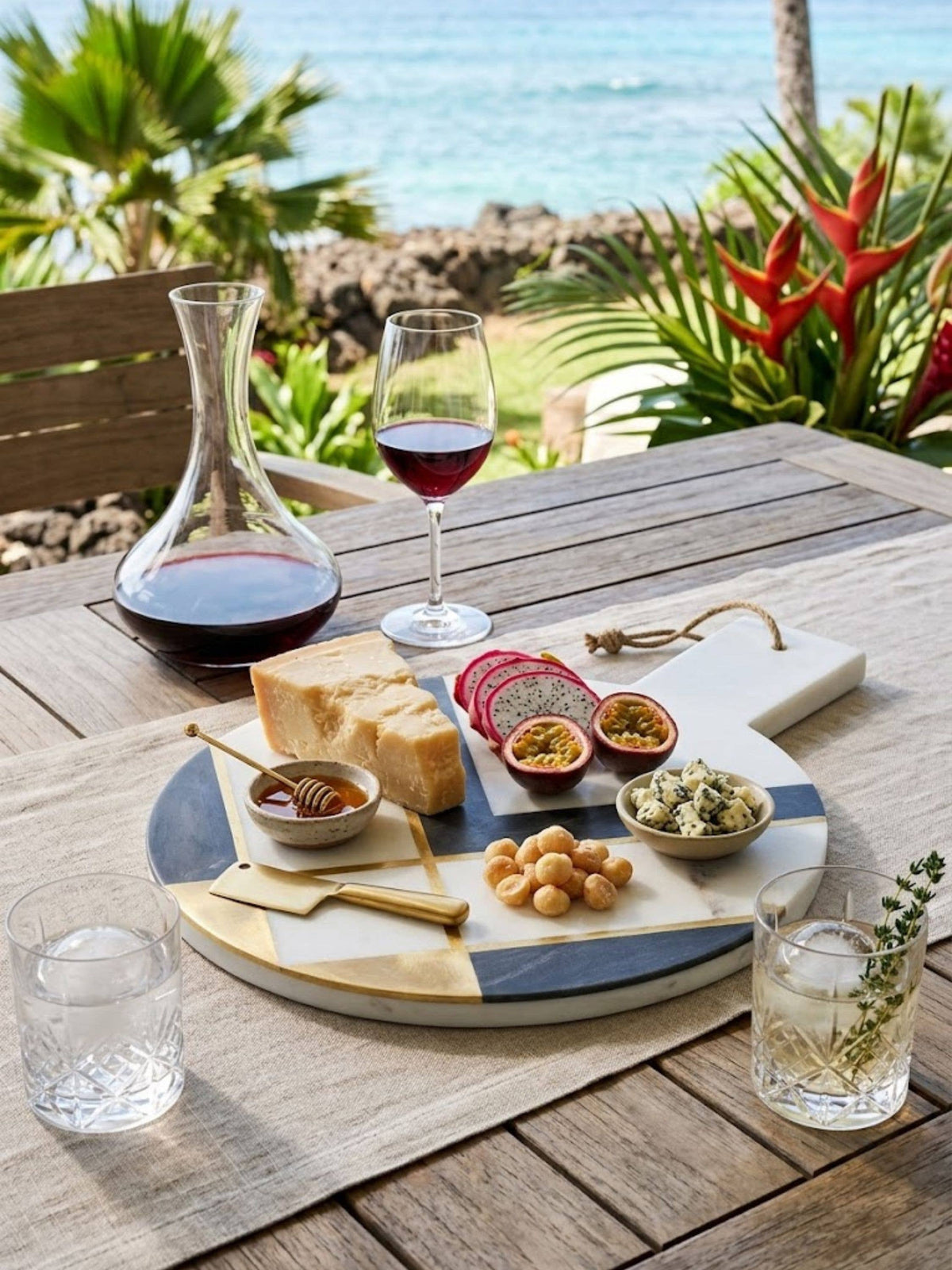 Campania Marble Inlay Cheese Board