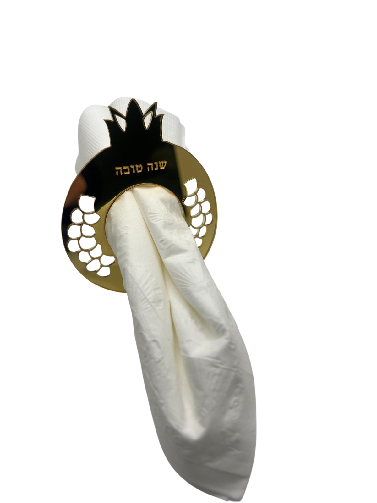 Pomegranate Shana Tova Napkin Rings