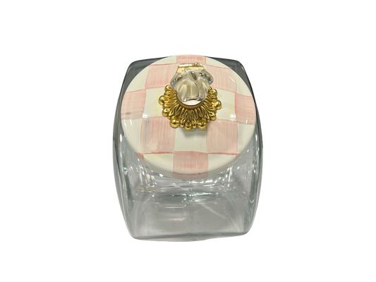 Cookie Jar with Rosy Check Lid