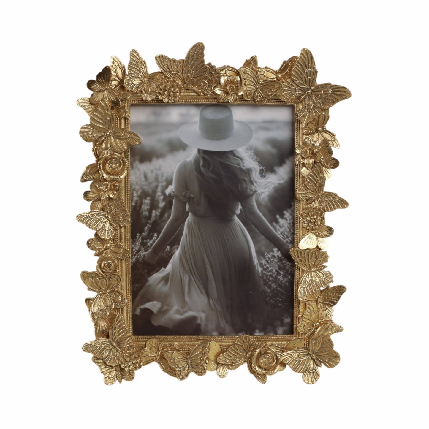 Resin Butterflies Decorative Photo Frame, 5x7