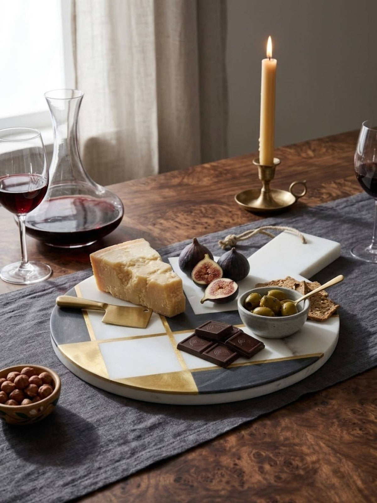 Campania Marble Inlay Cheese Board