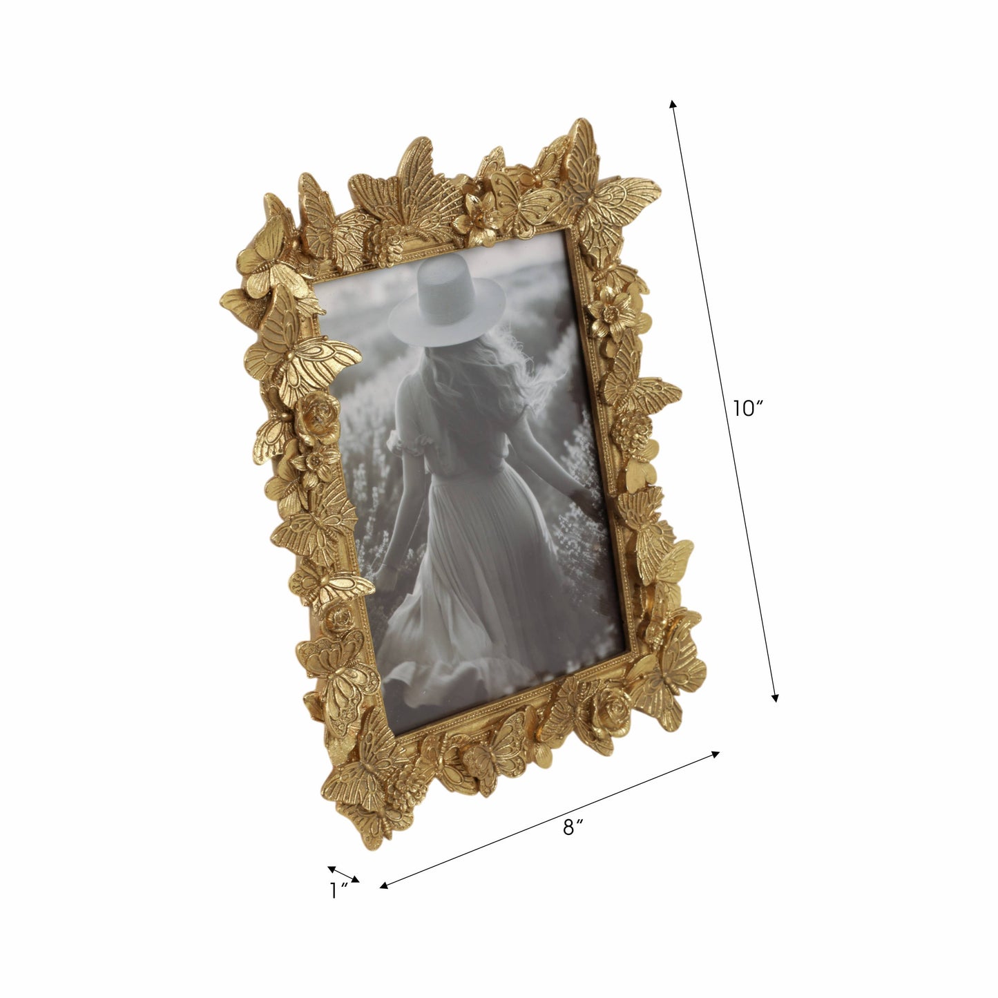Resin Butterflies Decorative Photo Frame, 5x7