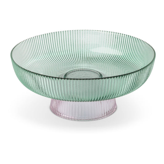 2 Tone Ribbed Serving Bowl