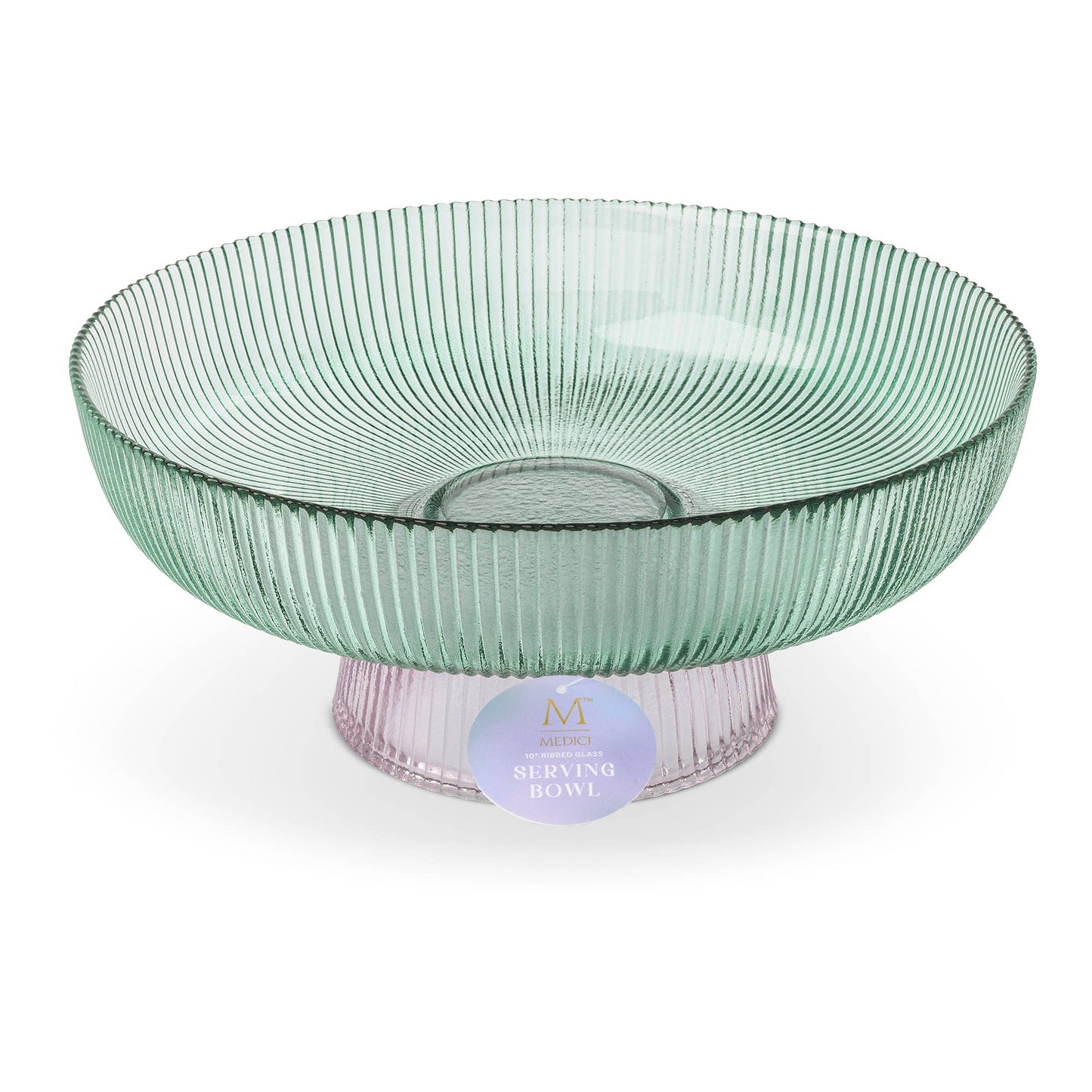 2 Tone Ribbed Serving Bowl