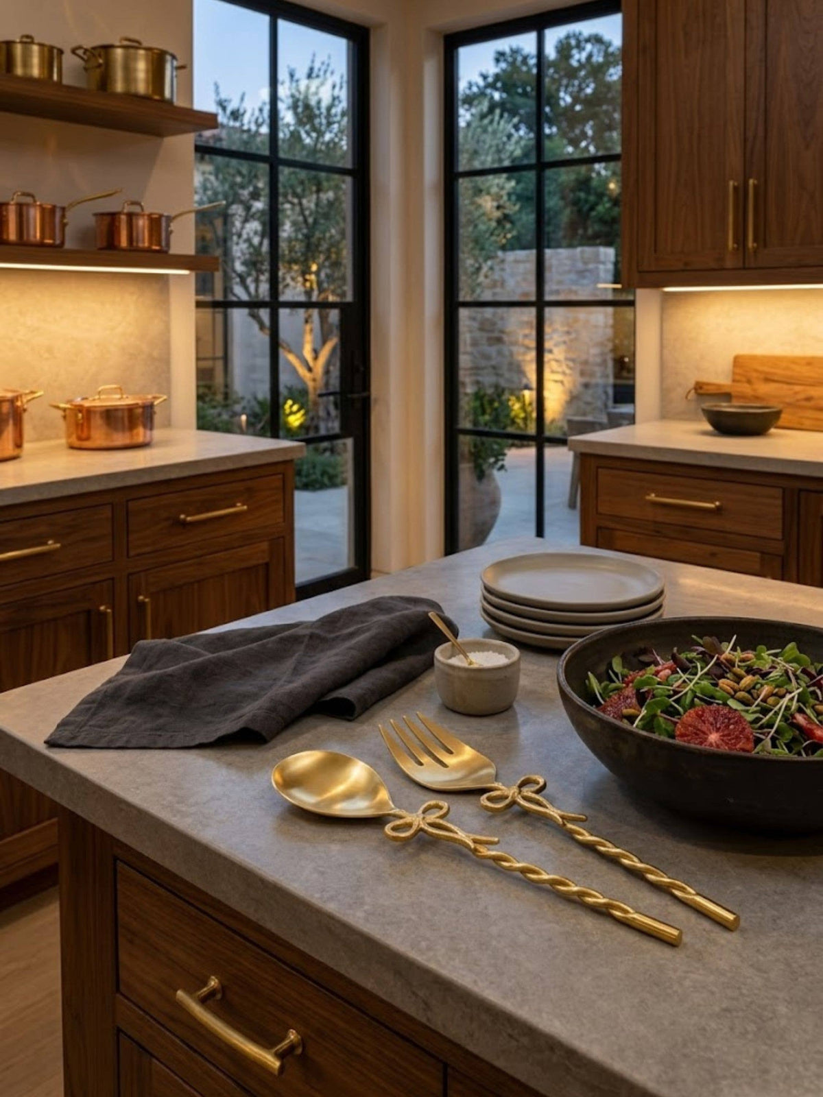 Imperial Gold Salad Servers