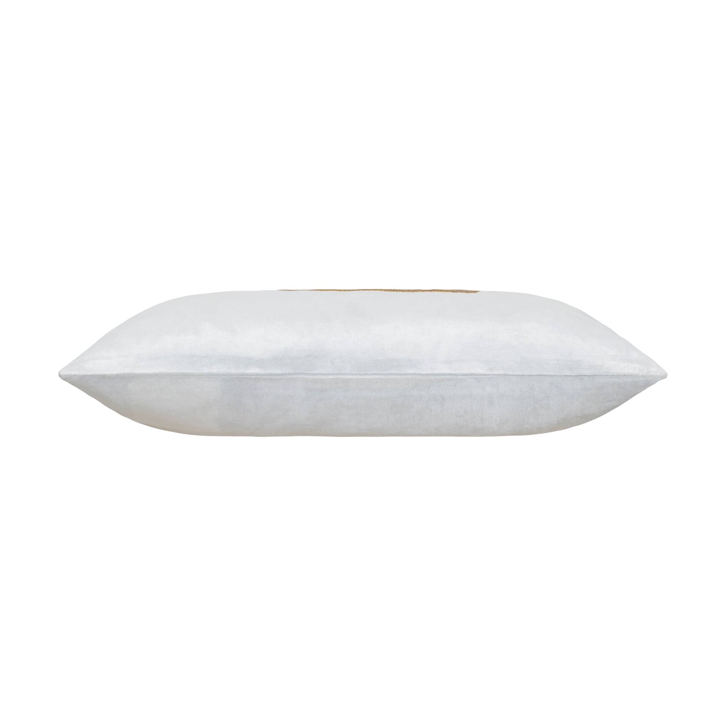 Rica Ivory Gold Embroidered Lumbar Pillow
