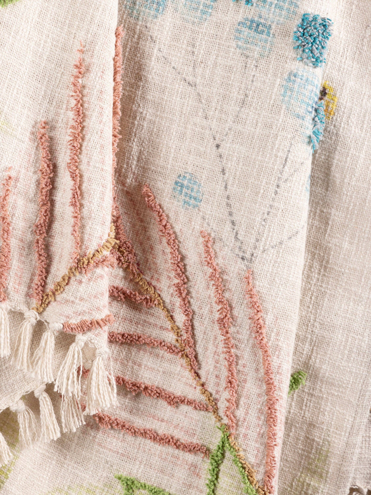 Bahara Botanical Cotton Throw Blanket