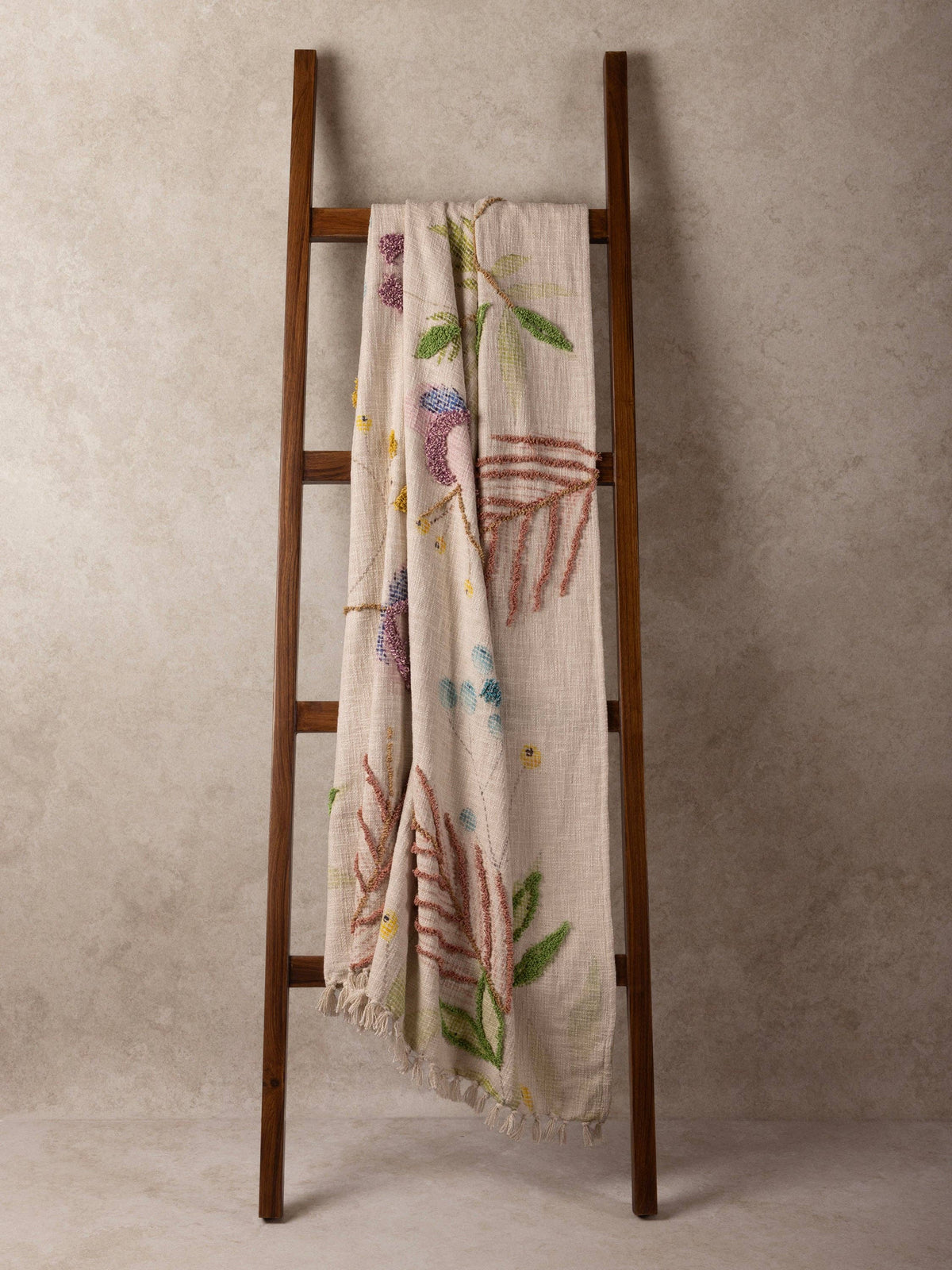 Bahara Botanical Cotton Throw Blanket
