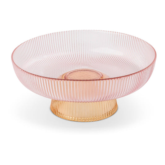 Two Tone Ribbed Serving Bowl