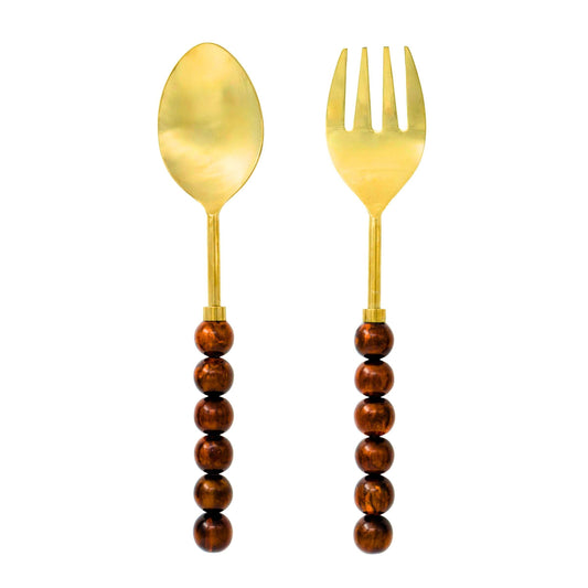 Rathlin Caramel Salad Server Set