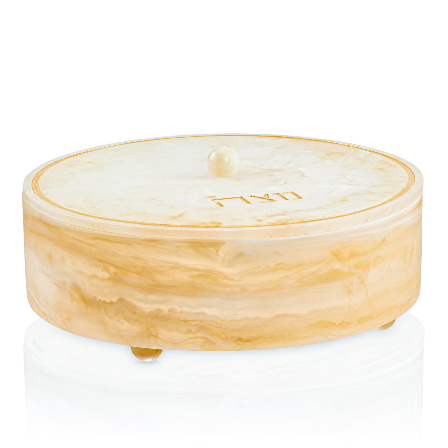 Gold Resin Matzah Box