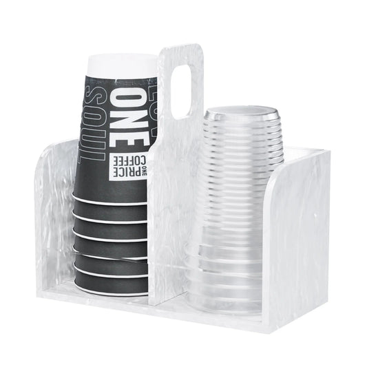 Double Cup Stacker, White Pearl