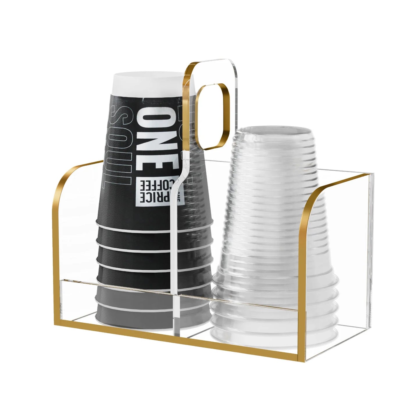 Signature Double Cup Stacker, Gold