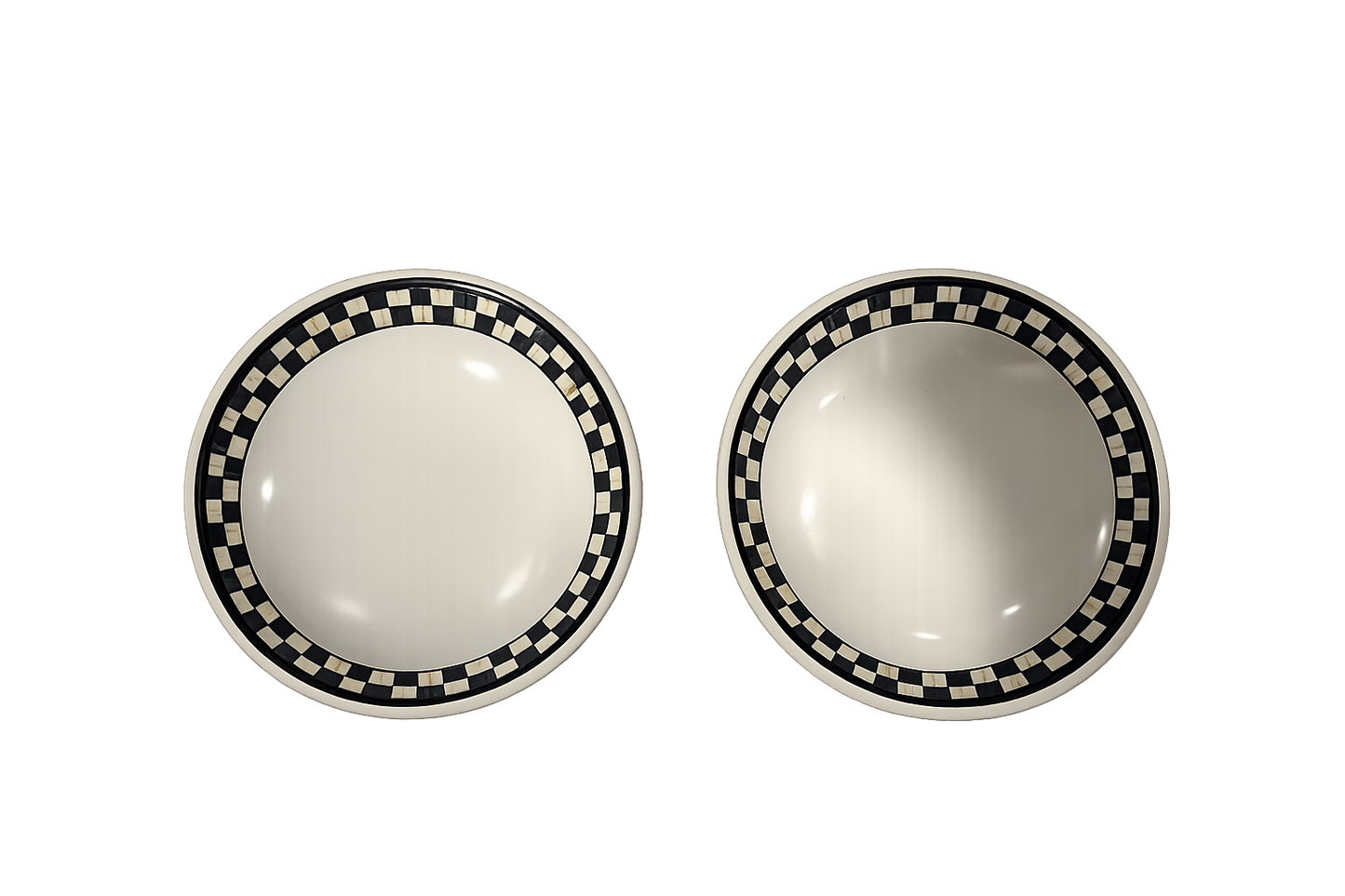 Mackenzie Childs Courtly Check Everyday Pinch Bowls, Set of 2