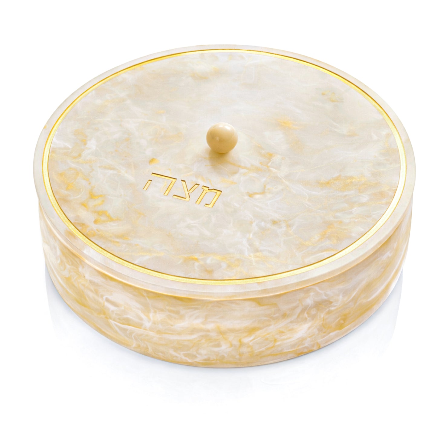 Gold Resin Matzah Box