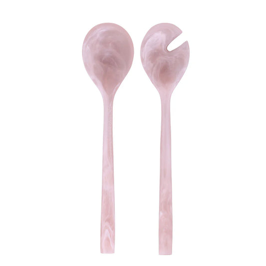 Resin Rose Haven Salad Servers