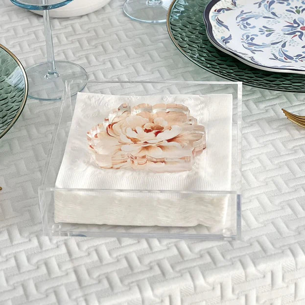 Napkin Holder with Flower