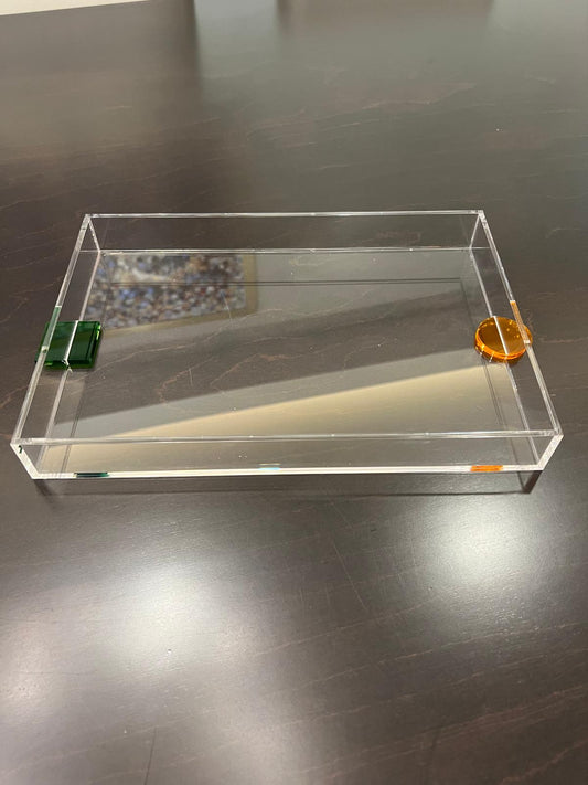 Abstract Acrylic Challah Tray