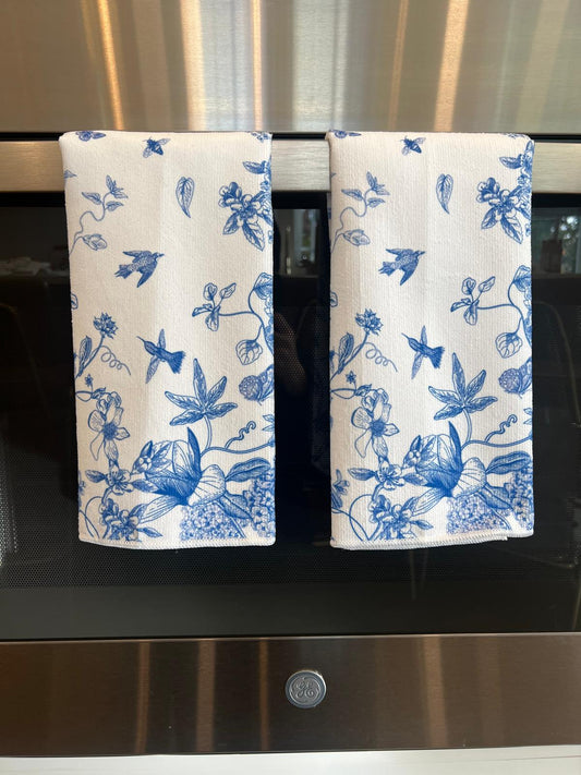Kitchen Dishtowel Set, Toile