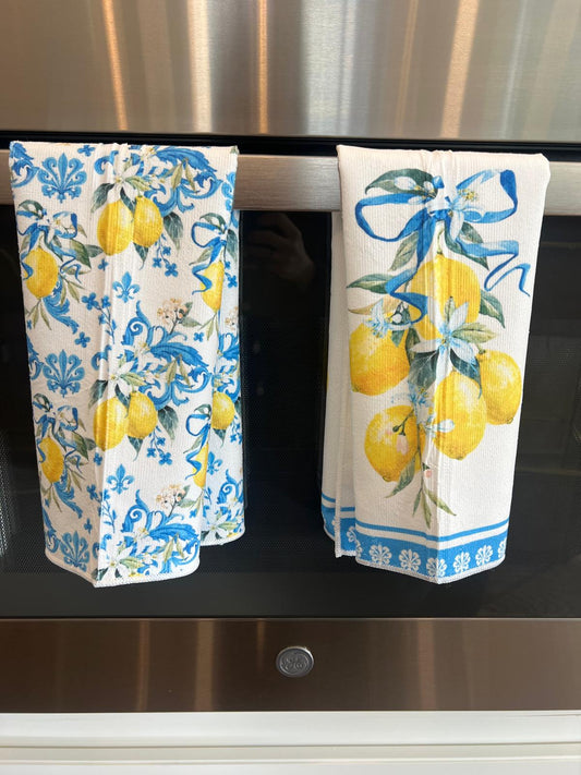 Kitchen Dishtowel Set, Lemons