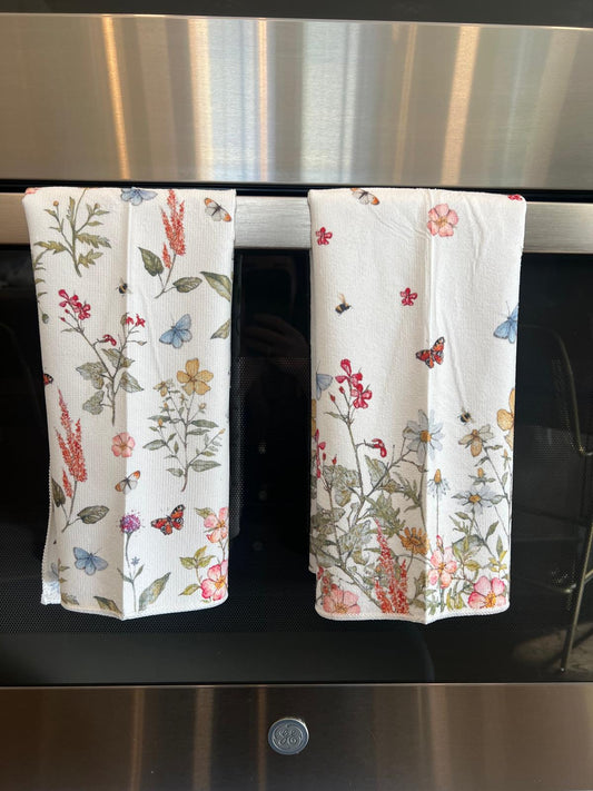 Kitchen Dishtowel Set, Wildflowers