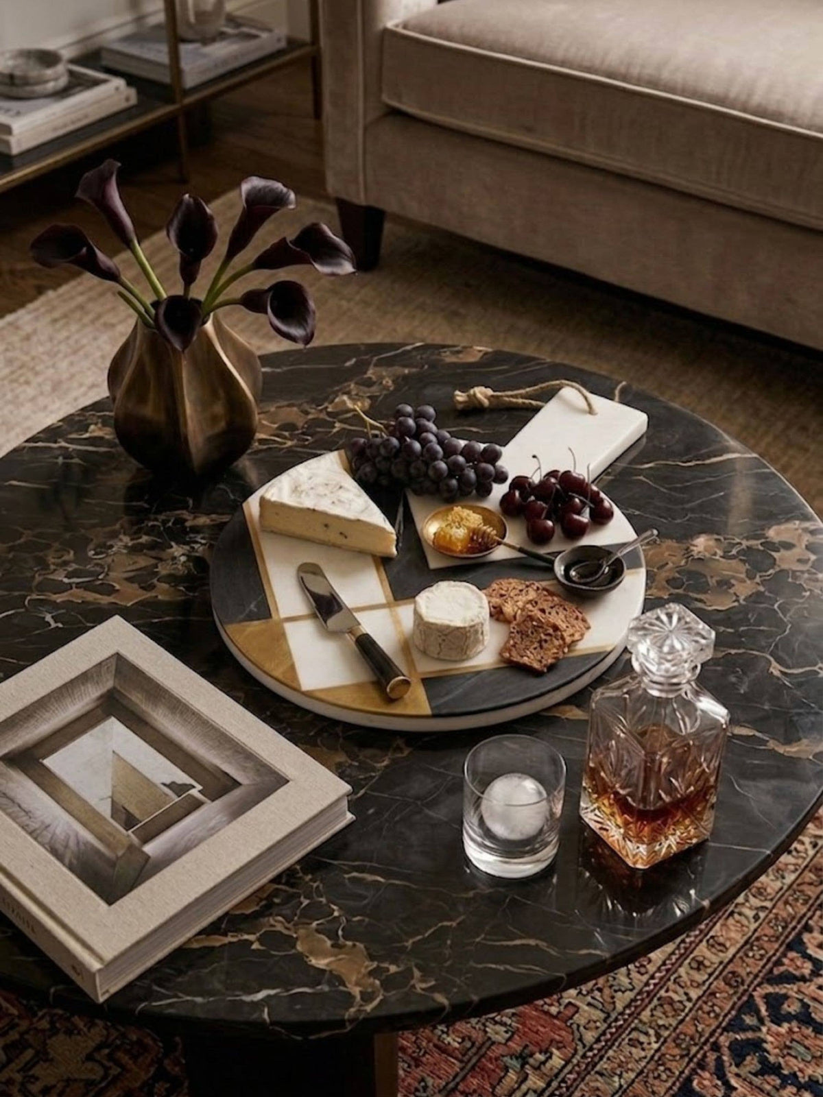 Campania Marble Inlay Cheese Board