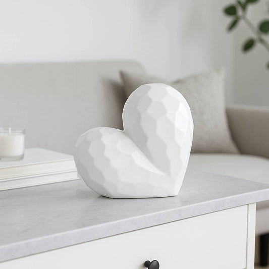 Ceramic Heart Modern Table Decor Object