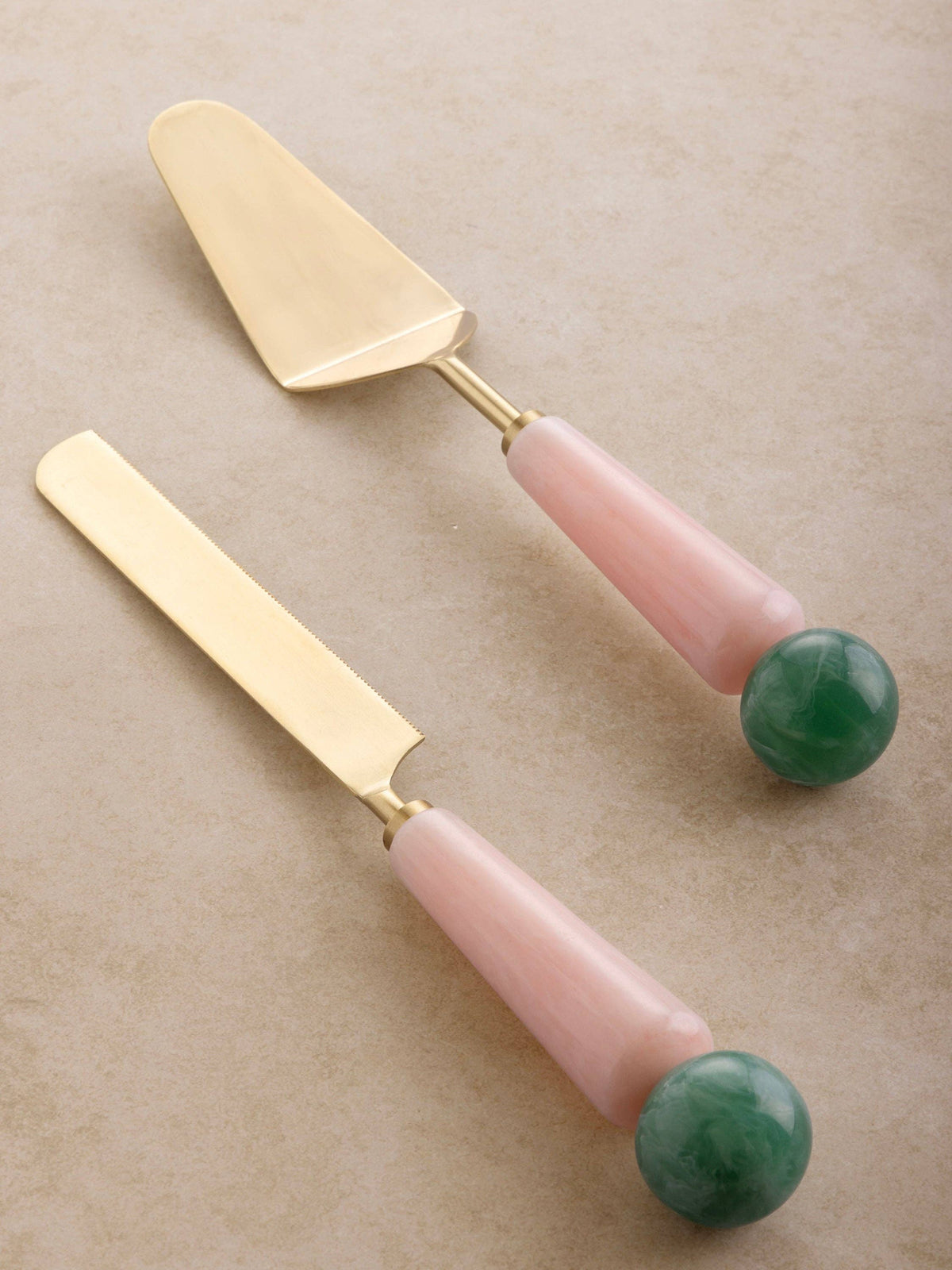 Sculpted Cake Servers Set