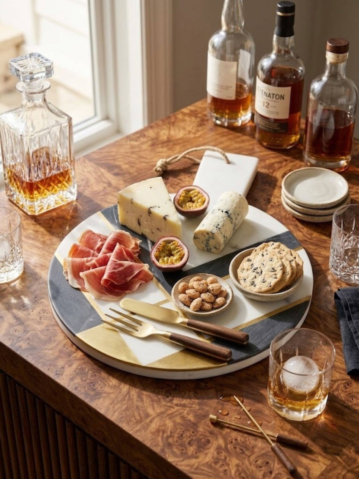 Campania Marble Inlay Cheese Board