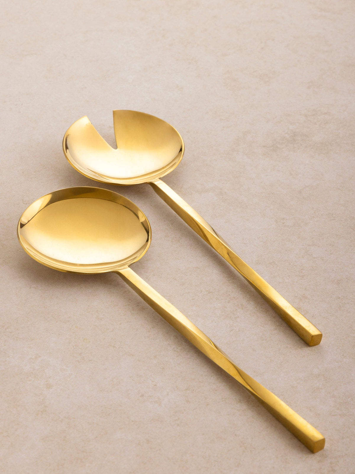 Oslo Gold Salad Servers – Set of 2