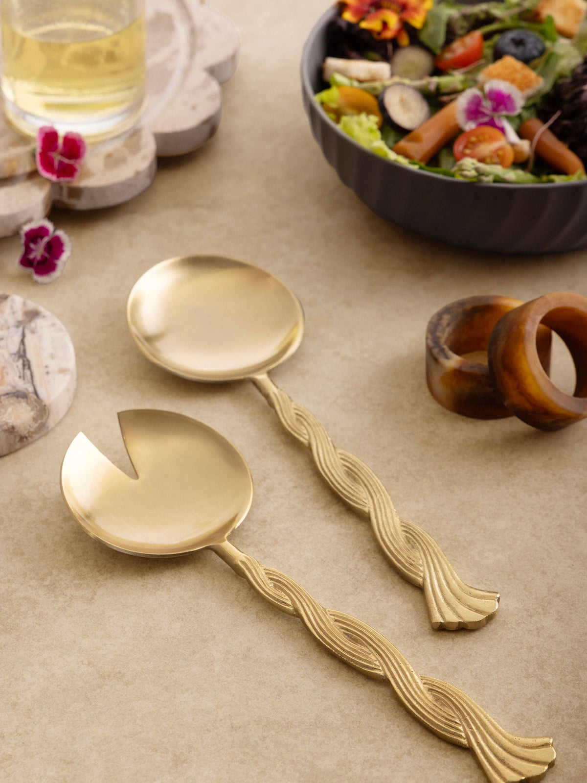 Santiago Rope Handle Salad Servers