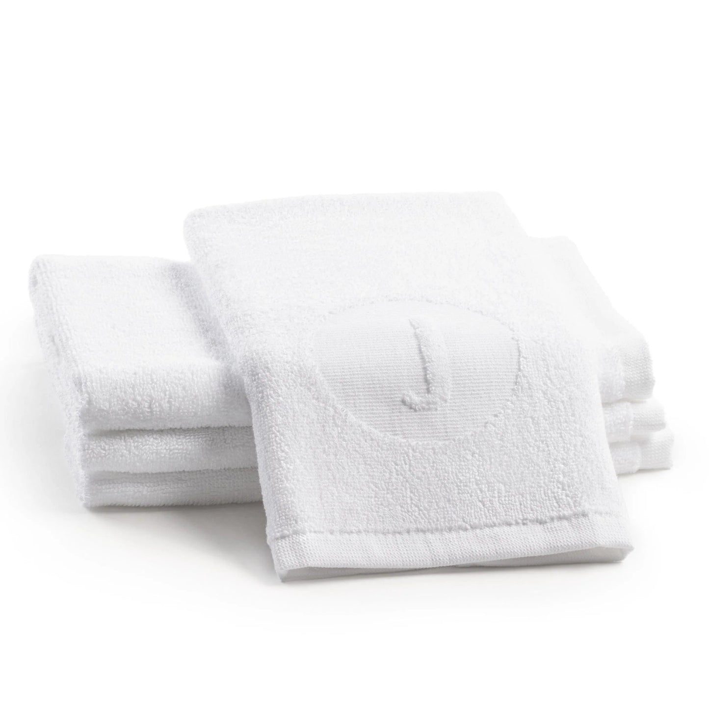 Circle Initial Embossed Finger Towel