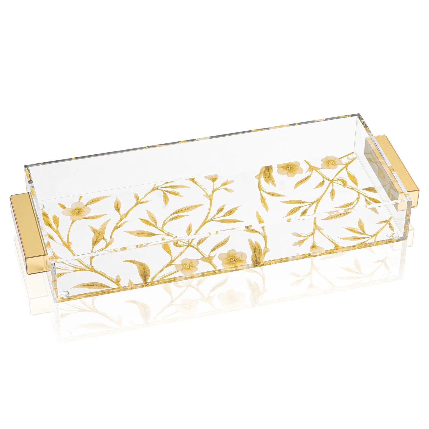 Floral Bird Bread / Towel Tray