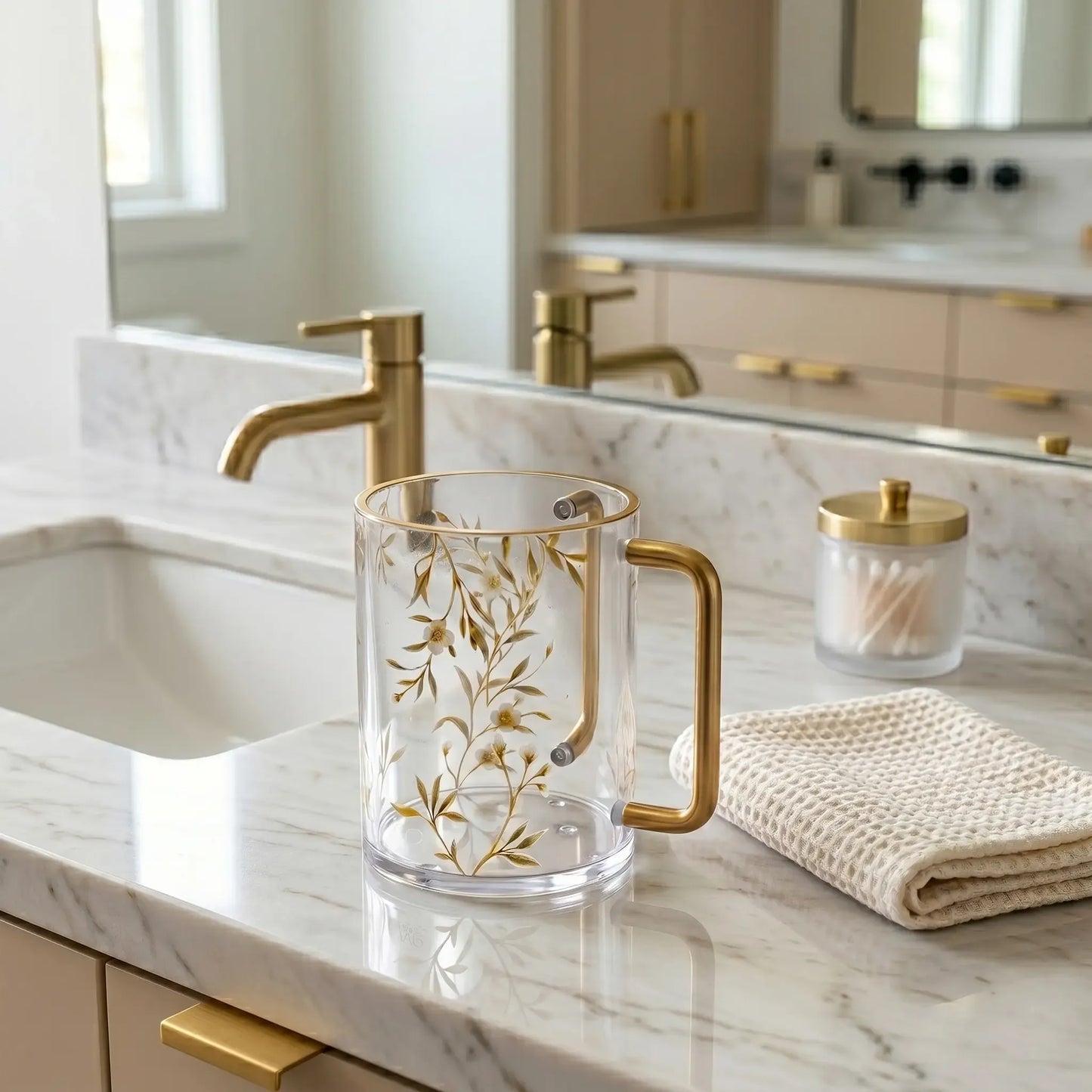 Floral Bird Washing Cup