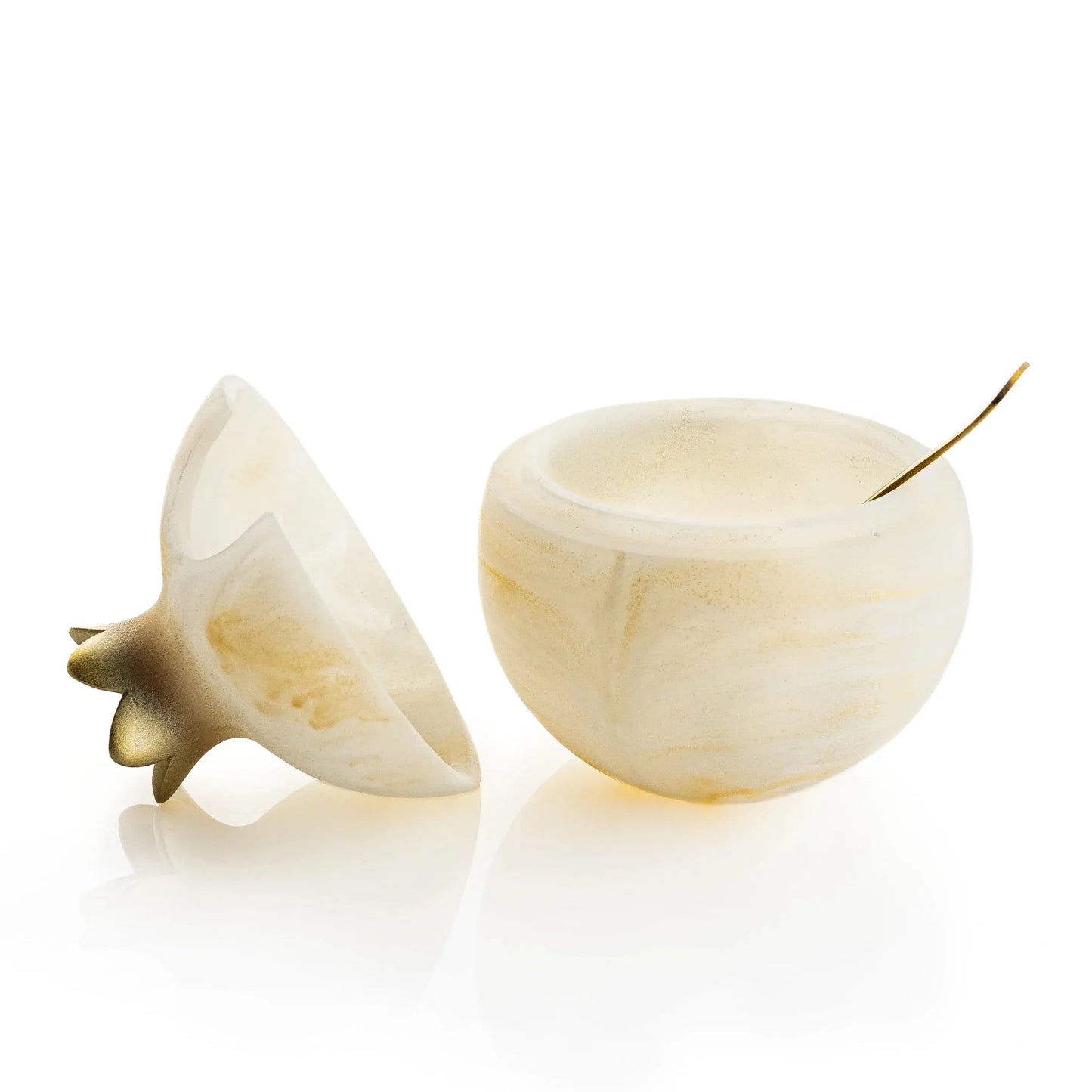 Gourmet Honey & Resin Honey Dish Pomegranate Gift Set