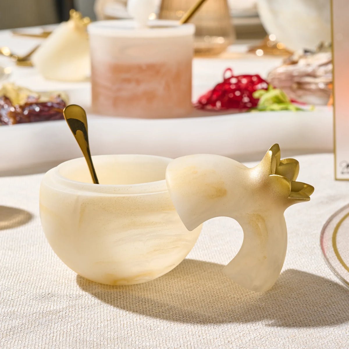 Resin Pomegranate Honey Dish