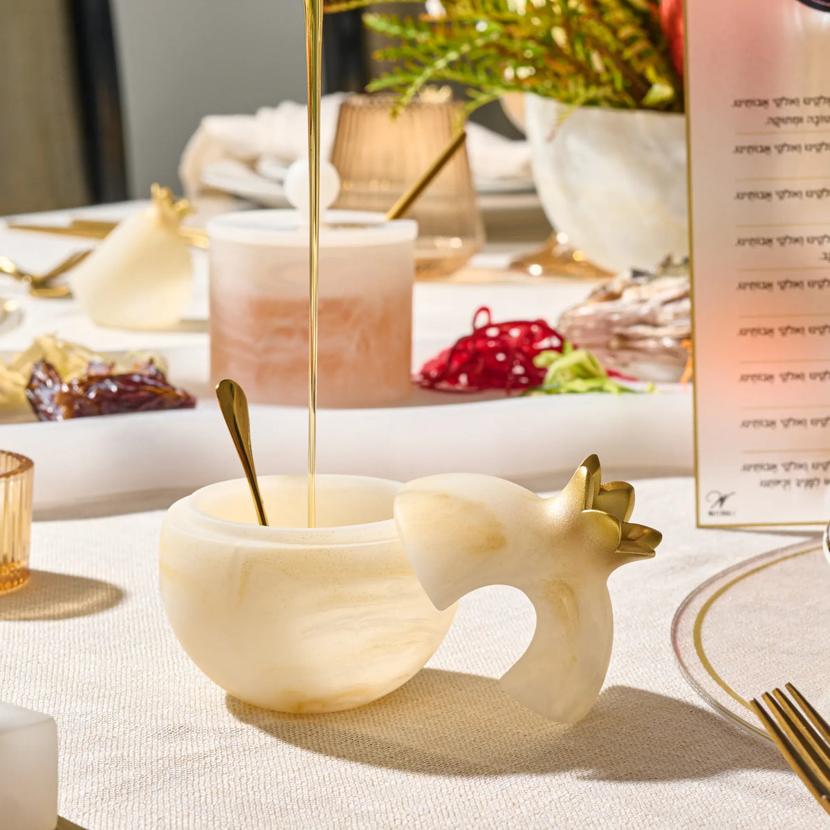 Resin Pomegranate Honey Dish